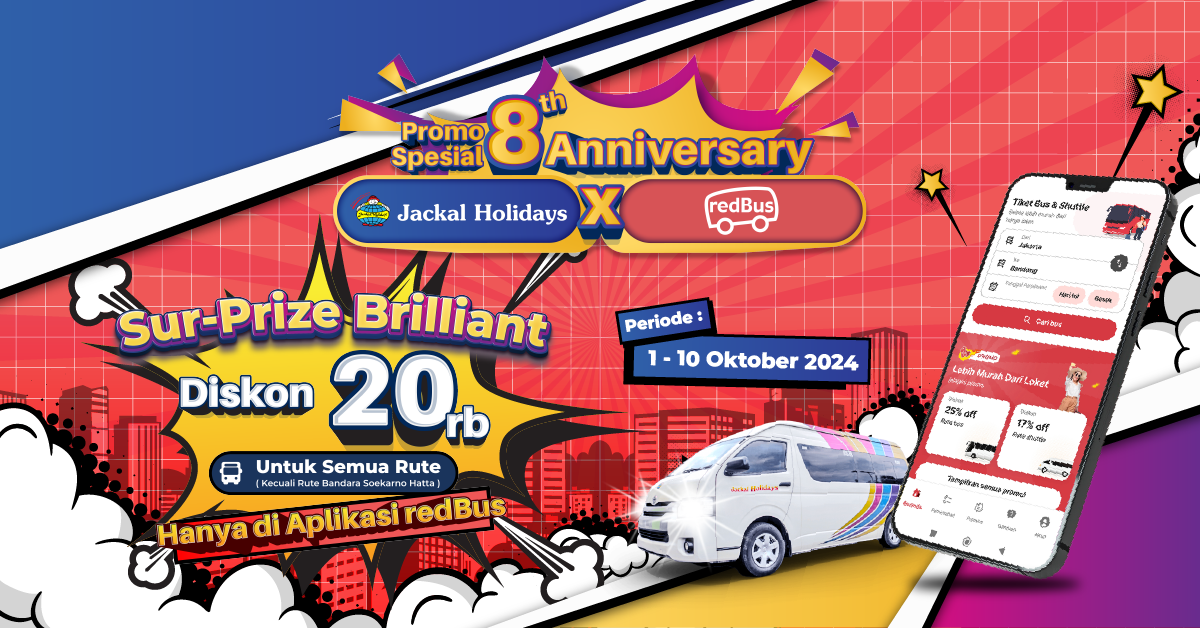 Rayakan HUT ke-8 Jackal Holidays di AKAD TRAVEL Indonesia dengan Diskon Eksklusif!