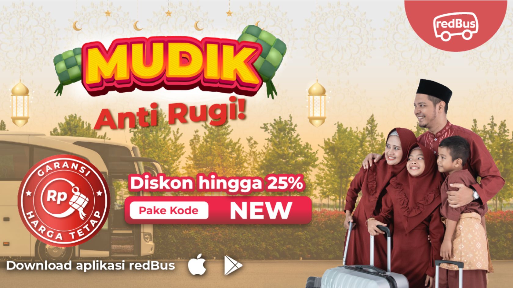 Tawaran Mudik Hari Raya Idul Fitri dari AKAD TRAVEL: Diskon 25% dengan Kode NEW